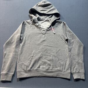 J. America Sport Lace Hooded Sweatshirt Men Sz M Pre-Owned Excellent